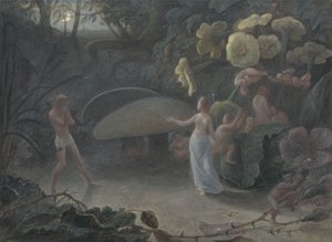 Oberon és Titánia alkotó: Francis Danby