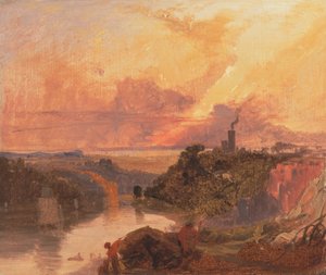 Az Avon-szurdok naplementében alkotó: Francis Danby