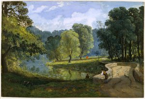 The Frome at Stapleton, 1823 körül (akvarell és testfesték papíron) alkotó: Francis Danby
