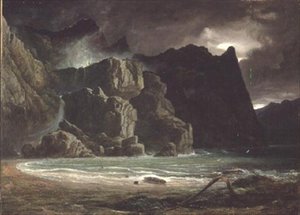 Kilátás a tóra Norvégiában alkotó: Francis Danby
