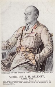 Sir E H H Allenby tábornok (színes litográfia) alkotó: Francis Dodd