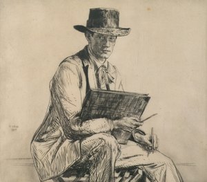Henry Rushbury (1889-1968) portréja 1914 (rézkarc)