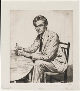 Stephen Bone fahasábot vág alkotó: Francis Dodd