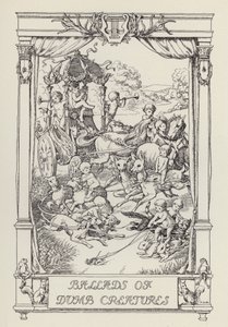 Egy másik verseskönyv gyerekeknek: Balladák a buta lényekről (litho) alkotó: Francis Donkin Bedford