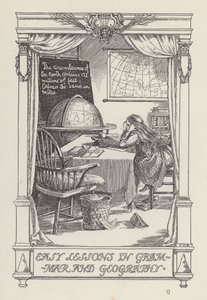 Egy másik verseskönyv gyerekeknek: Egyszerű nyelvtani és földrajzi leckék (litho) alkotó: Francis Donkin Bedford