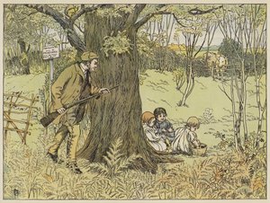 Game-Keeper (színes litográfia) alkotó: Francis Donkin Bedford