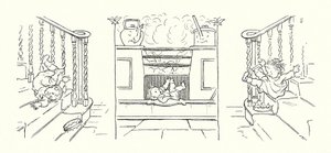 Illusztráció Charles Dickens A varázslatos halcsontjához (litográfia) alkotó: Francis Donkin Bedford