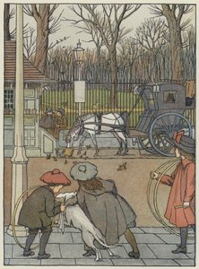 London: London Sparrows at Dinner (színes litho) alkotó: Francis Donkin Bedford
