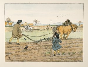 The Ploughman, a Four and Twenty Toilersből, pub. 1900 (színes litográfia) alkotó: Francis Donkin Bedford