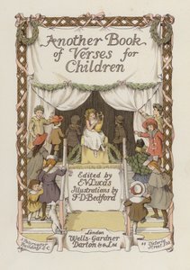 Egy másik verseskönyv címlapillusztrációja (színes litográfia) alkotó: Francis Donkin Bedford