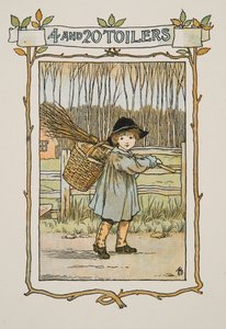 Vignetta a Four and Twenty Toilers című kötetből, pub. 1900 (színes litográfia) alkotó: Francis Donkin Bedford