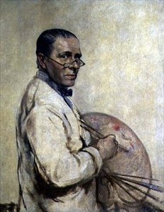 Sir William Orpen művész portréja (1878-1931) 1932 körül (olaj, vászon) alkotó: Francis Edwin Hodge