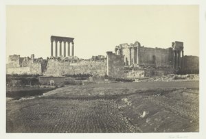 Baalbec, délről, 1857. alkotó: Francis Frith