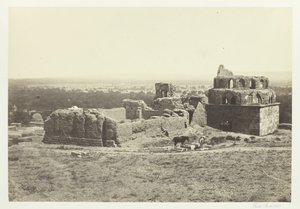 Damaszkusz távoli kilátása, 1857. alkotó: Francis Frith