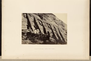 A kis Abou Simbel templom homlokzata alkotó: Francis Frith