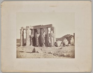 Elesett szobor a Ramasseumban, Théba alkotó: Francis Frith