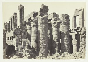 Oszlopok csarnoka, Karnac, 1857. alkotó: Francis Frith