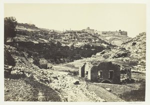 Jeruzsálem az En-Rogel falától, 1857. alkotó: Francis Frith