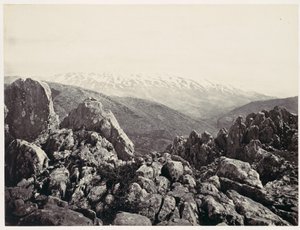 Hermón-hegy, a színeváltozás hegye alkotó: Francis Frith
