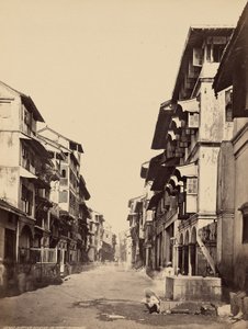 Őslakos házak az erődben, Bombay alkotó: Francis Frith