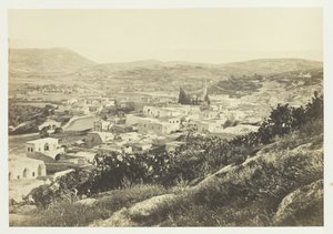 Názáret, Északnyugatról, 1857. alkotó: Francis Frith