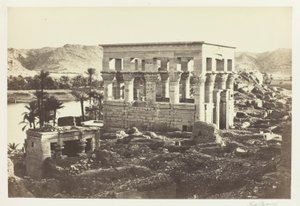 A fáraó ágya, Philai, a Nagy Templomból alkotó: Francis Frith