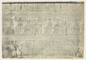 Szobrok a külső falról, Dendera alkotó: Francis Frith