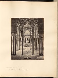 Az Alhambra, Granada, kilátás az Oroszlánok udvarára alkotó: Francis Frith