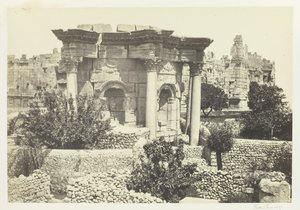 A körtemplom, Baalbec, 1857. alkotó: Francis Frith