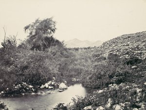 A Jerico-kút és a város valószínű helyszíne, kb. 1857. alkotó: Francis Frith
