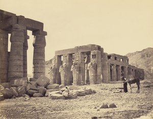 Az el-kurnei Ramesseum. Théba. Második nézet alkotó: Francis Frith
