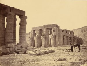 Az El-Kurney-i Ramesseum, Théba, második nézet alkotó: Francis Frith