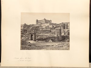 Toledo nyugatról, az Alcazarral együtt alkotó: Francis Frith