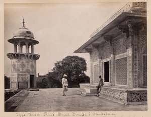 Felső terasz, Etmad Dowlah herceg; mauzóleum, Agra alkotó: Francis Frith