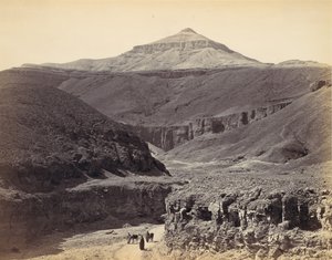 A Királyok Völgye, Théba, kb. 1857, nyomtatott 1870-es években. alkotó: Francis Frith