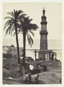 Nézet Girgehben, Felső-Egyiptomban, 1857. alkotó: Francis Frith