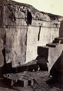 Kilátás az egyiptomi szilíciumbányákra alkotó: Francis Frith