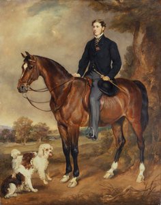Seymour Sydney Hyde lovas portréja, Harrington 6. grófja (olaj, vászon)