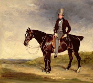 John Hay-Mackenzie a Dark Bay Cobján (olaj, vászon) alkotó: Francis Grant