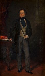 Edward Stanley portréja, Derby 14. grófja, 1820-69 körül (olaj, vászon) alkotó: Francis Grant