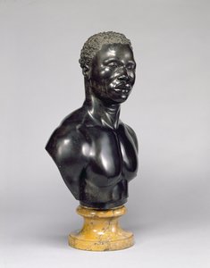 Férfi mellszobor, 1758 körül (fekete mészkő és sárga márvány) (lásd még 281574)