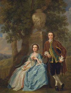 George és Margaret Rogers alkotó: Francis Hayman
