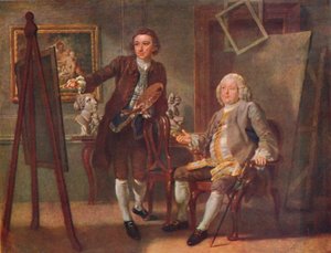 Robert Walpole, Orford első grófja, K.G., Francis Hayman stúdiójában, R.A., c1748-1750, 19 alkotó: Francis Hayman