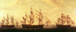 Három Hudson Bay hajó a Temzén