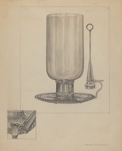 Candlestick   1223727   hu       hungarian Successfully Translated  Original: Vignet voor biografie van Gestel door Prof. W. van der Pluym Zonder titel (Gezicht op dorp Blaricum met grazende koe) Translat: Vignet voor biografie van Gestel door Prof. W. van