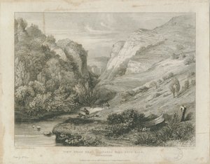 Dovedale - tájkép: metszet, nd [c 1823] (nyomtatás)