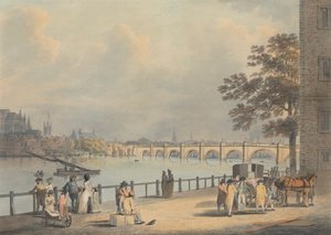 Westminster a déli partról alkotó: Francis Nicholson