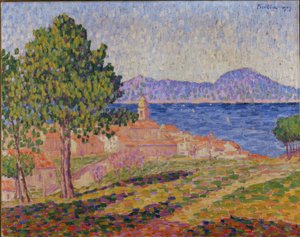 Saint-Tropez látványa a Zita- delle-ről alkotó: Francis Picabia