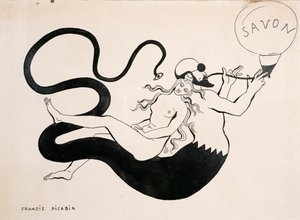 Rajz a La Revue című dadaista folyóirat 391., 3. számának 391. számához. alkotó: Francis Picabia