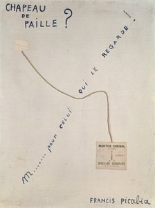 Szalmakalap alkotó: Francis Picabia